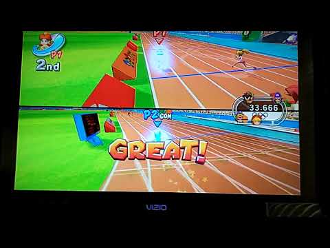 Mario And Sonic At The Olympic Games Dr Eggman Team Loses To Yoshi Team In 4x100m Relay