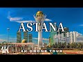 Astana  kazakhstan 4k ultra  drone footage
