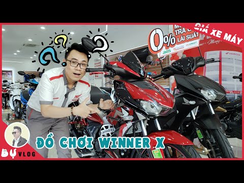 "Đồ Chơi" cho xe Winner X 2021 RẺ mà ĐẸP | Winner X 2021 Camo Đỏ Bạc Đen | Giá Xe Máy Bự Vlog