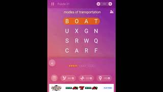 Word Search Pro | Butterfly | modes of transportation screenshot 3