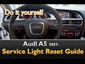 Audi A5 Service Schedule 2011