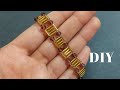 Easy Bicone Bracelet/Beaded Bracelet Tutorial/Bead Along