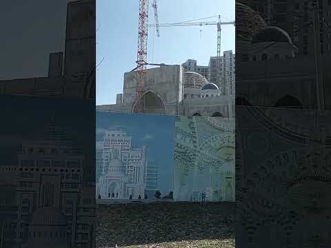 Строительство новой мечети . Грозный. Байсангуровский район. #грозный #чеченскаяреспублика #туризм