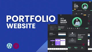 Portfolio Website Free Elementor | WordPress Bangla Tutorial | 2024 | AMI MASUD