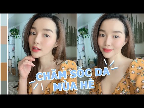 [SUMMER SKINCARE] CHĂM SÓC DA MÙA HÈ & CÁCH DẶM LẠI KEM CHỐNG NẮNG | Tinasbeautytips