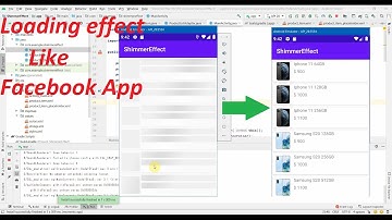 Android Tutorial: Show Loading Progress Using Shimmer Effect of Facebook