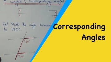 How To Spot A Corresponding Angle (Angle On Parallel Lines – AKA F Angles)