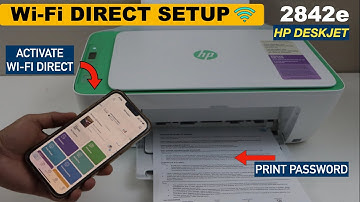 HP DeskJet 2842e Wi-Fi Direct Setup !