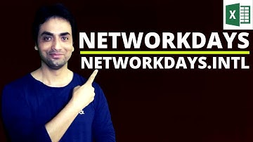 Excel NETWORKDAYS Function | Calculate Working days in Excel | How to use the NETWORKDAYS function