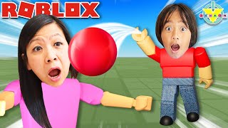 Throwing Balls at People with Ryan and Mommy!!