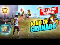 New *King* of Granades! in Free Fire ⚡😤😵 || Free Fire Max Rank Match Gameplay