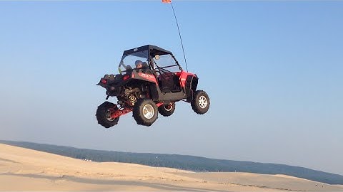 Polaris RZR XP900 Jump Silver Lake Sand Dunes