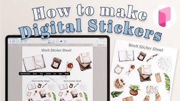 How to make Digital Sticker Sheets for Goodnotes - iPad on Planify Pro