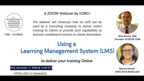 Using a Learning Management System ICMCI Webinar