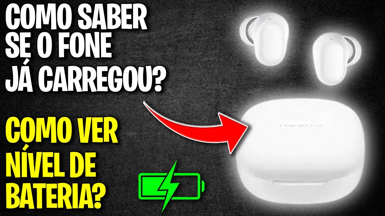 Redmi Buds 6 Play: como saber se já carregou?