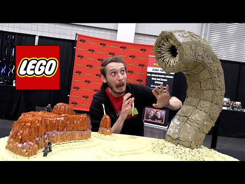 LEGO Dune Sandworm Scene