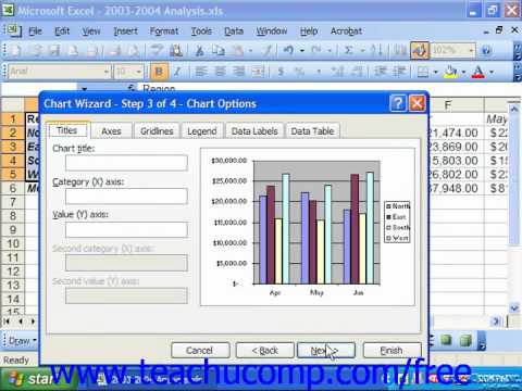 Create A Chart Excel 2003