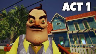 Hello Neighbor ACT 1 Old Style Gameplay