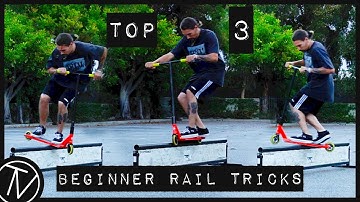 Top 3 BEGINNER Rail Tricks with Zack Rowan! │ The Vault Pro Scooters