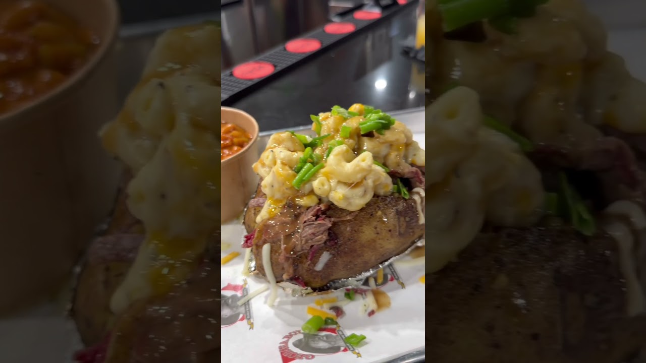 Loaded Potatoes - Butter Knife Shawty Barbecue #barbecue #chuckroast
