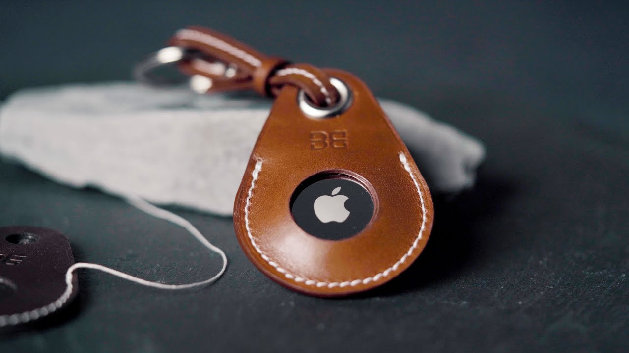 Making an AirTag Leather Key Ring 