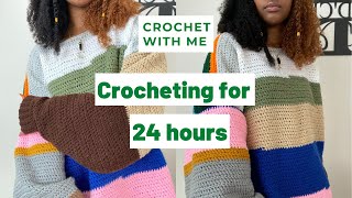 Crocheting For 24 Hours Straight | Crochet With Me Ep. 5