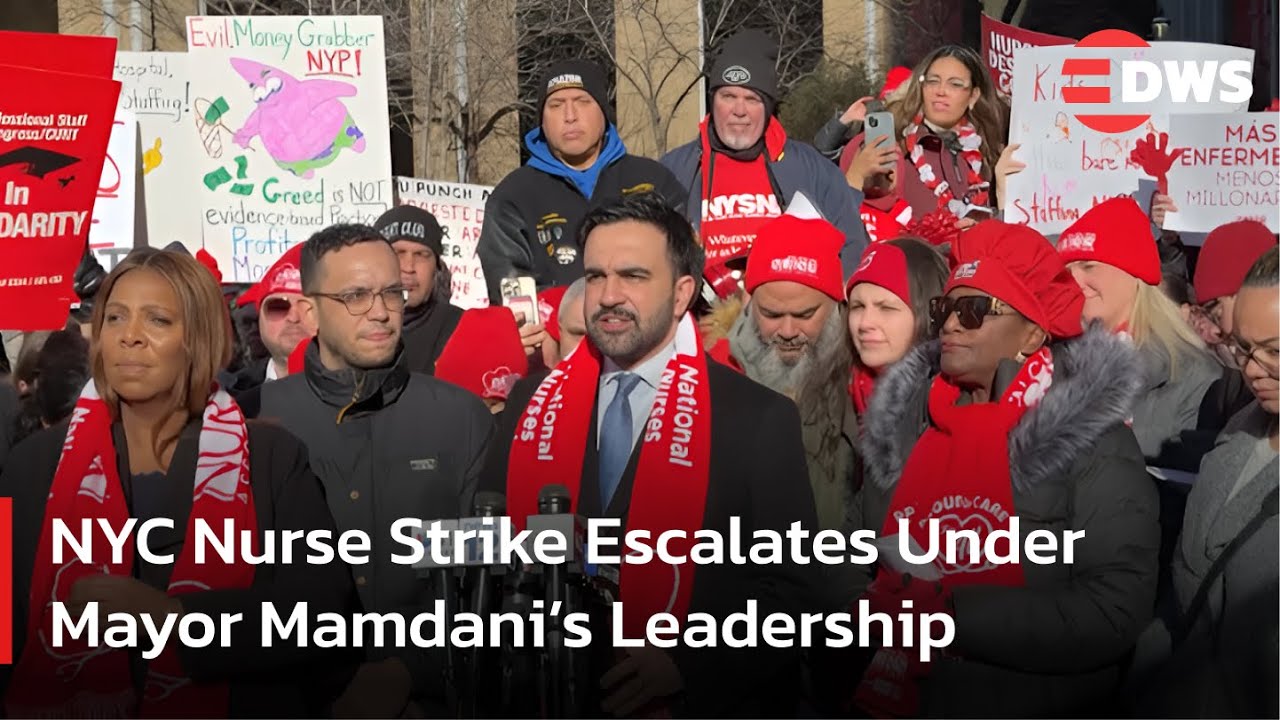 Крупнейшая в истории Нью-Йорка забастовка медсестер: почти 15 000 медсестер присоединились к круп...