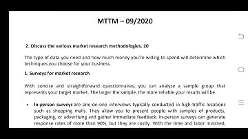 MTTM 09 Ignou Solved Assignment 2020-21