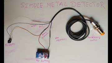 making metal detector using proximity senor switch