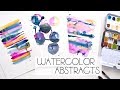 Three Easy Watercolor Abstract Inspiration
