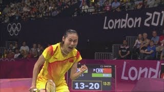 Wang Yihan Wins Badminton Bronze - London 2012 Olympics Wang Yihan Wins Badminton Bronze - London 2012 Olympics