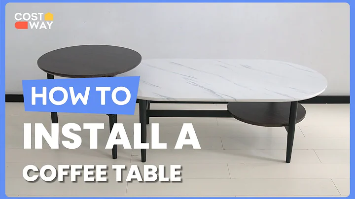 How to Install the 2 in 1 Nesting Coffee Table | JV10492 #costway #howto