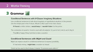 إنجليزي أول ثانوي الوحدة الثانية Mega goal2 - 2 Wishful Thinking–- 3 Grammar