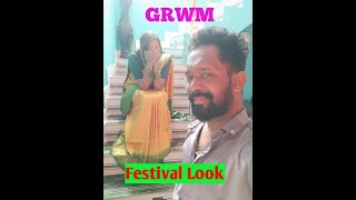 GRWM | Festival Look💄 | Traditional | Soft Saree | Ashri channel screenshot 2