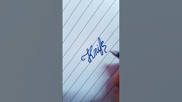 Knife 🔪 in cursive writing #ytshort #viral @Calligraphy Shorts