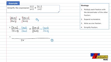 10M15 Adding and Subtracting Algebraic Fractions - Binomial