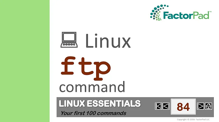 Linux ftp command summary with examples