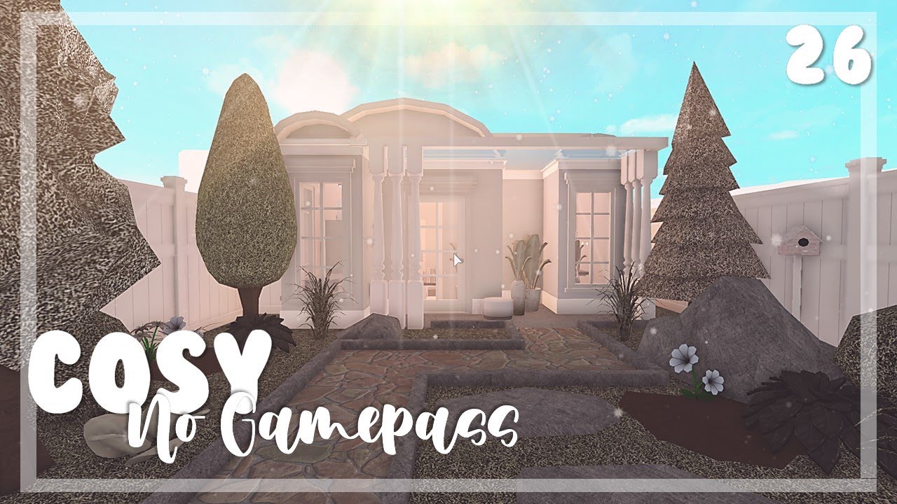 BLOXBURG| *no gamepass* cosy blush home 26k | House build - YouTube