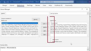 See how to add citation and references on a word documents