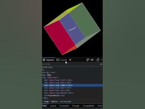 CSS 3D Animation | CSS 3D Box | CSS 3D Cube | ProgrammingTT - YouTube