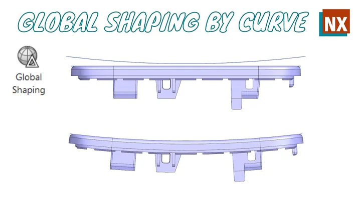 Global Shaping By Curve | NX Global Shaping | Siemens NX | Studio Surface |