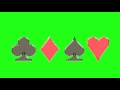 Poker Symbols  Green Screen Template and Download - YouTube