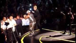 U2 - Bono Gives Thanks; Girl Insults New Yorkers and Gets Booed - MSG NYC 7/30/15