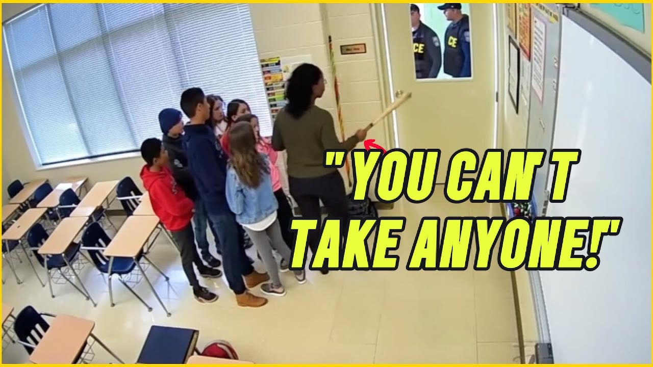 ICE Agents Try to Enter a Classroom — Black Teacher Grabs a Bat and Says “Show Me the Warrant”