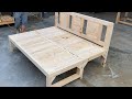 Space Saver Smart Furniture Ideas & Designs // Build A Sofa Chair Combined With Bed Wooden