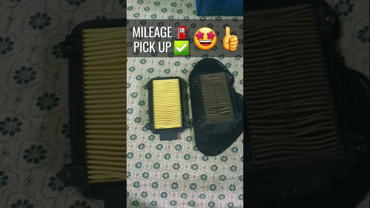 DIRTY AIR FILTER PROBLEM IN MILEAGE AND PICKUP IN YOUR MOTORCYCLE 