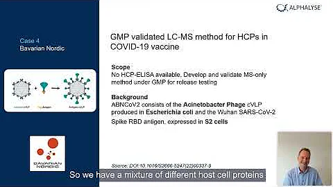 Bavarian Nordic Covid19 vaccine - how they implemented LC-MS-based Host Cell Protein Analysis
