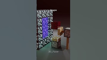 Minecraft Vs Real Simulation in the Nether  #3d