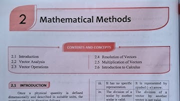 2.Mathematical Methods / 11th Physics Notes