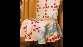 Simply Sewn Office Chair Slipcover A simple DIY slipcover for office/kitchen/dining room chairs.